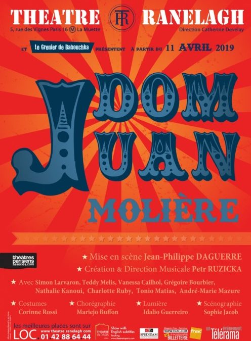 Dom Juan – Théâtre Ranelagh – Jusqu’au 14 Juillet