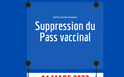 A partir du 14 mars : Suppression du Pass Vaccinal